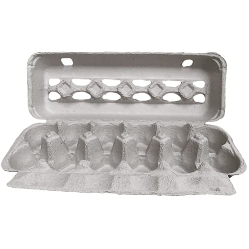 12-Egg Jumbo Paper Pulp Egg Cartons (50 Pack) G32378