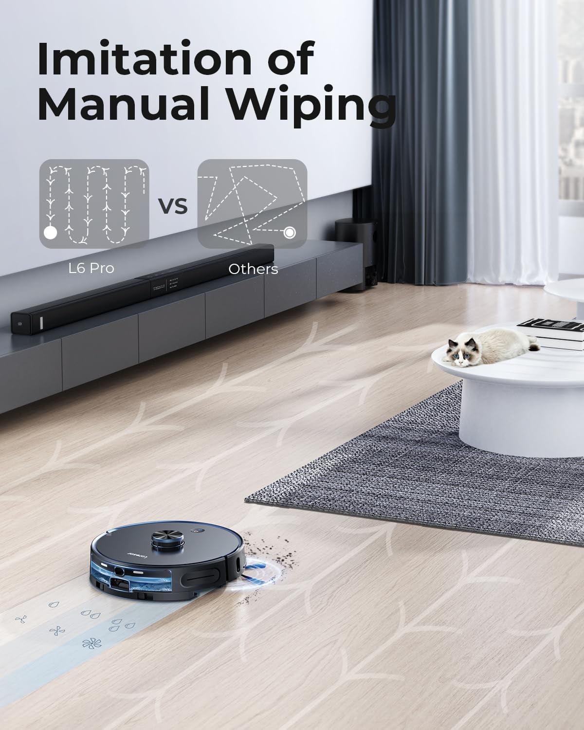 3 in 1 Robot Vacuum and Mop Combo with Self Emptying Station R413