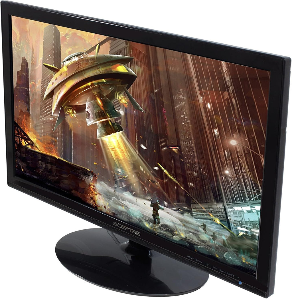 24 Inch 75Hz Slim LED Monitor with Build-in Speakers HDMI VGA Black Y31200