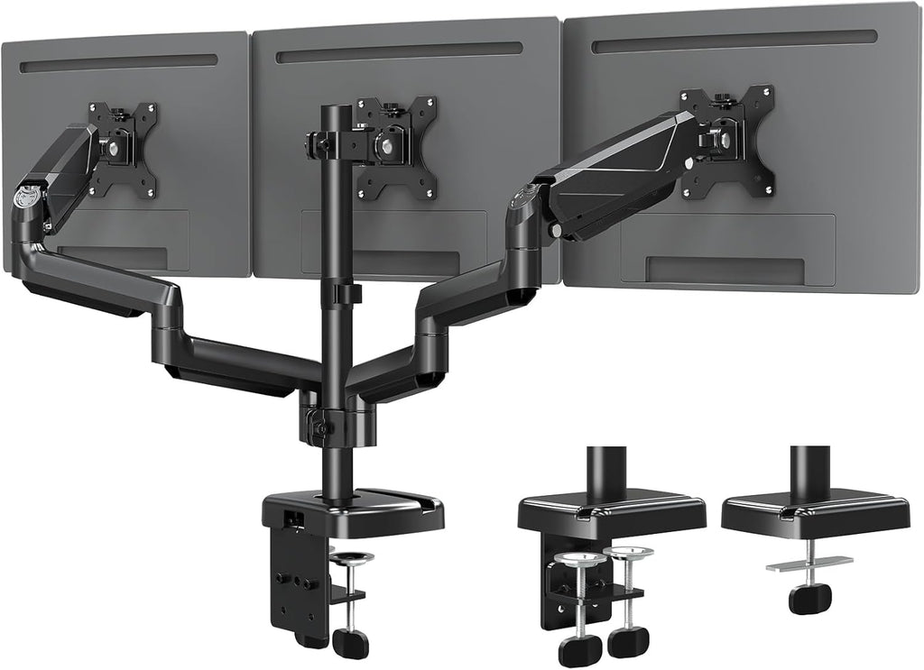 Triple Monitor Desk Mount for 3 Screens Up to 27 inch I17582