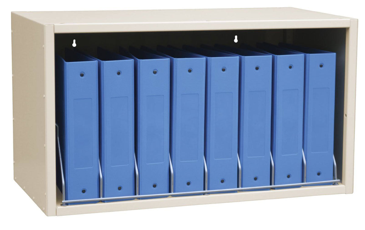 Beige File Storage Rack with 8 Capacity S875