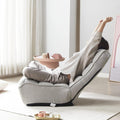 Grey Adjustable Floor Chaise Lounge Chair R71658