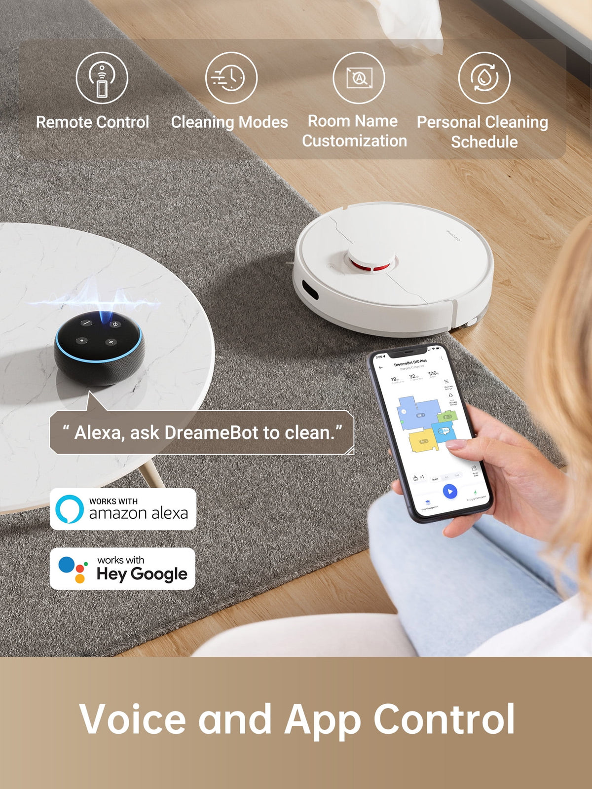 Robot Vacuum and Mop with Self-Emptying Base P865785