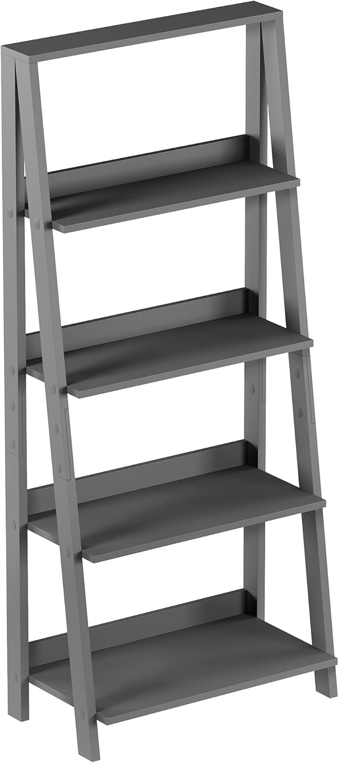 4 Tier Wooden Ladder Bookshelf F54251