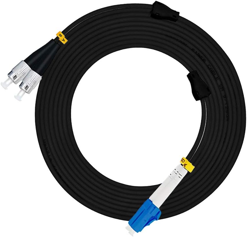 LC to LC Outdoor Armored Duplex 9/125 SM Fiber Optic Cable 300M A48258