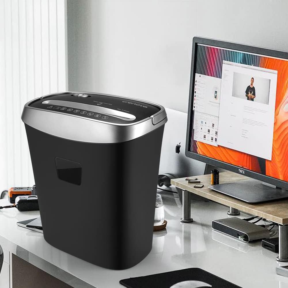 8-Sheet Cross-Cut Paper and Credit Card Shredder, 3.96 Gallon E349