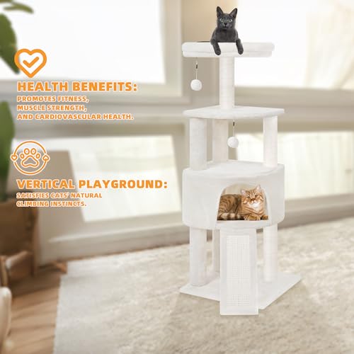 Grey Cat Tree with Scratching Post W16451