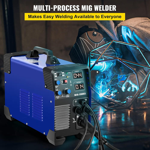200 Amp 3 in 1 MIG TIG Arc Welding Machine with IGBT Inverter and Digital Display Z7512