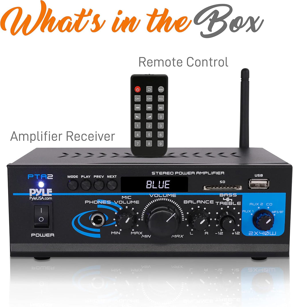 2X40W Bluetooth Mini Dual Channel Power Amplifier Q79033
