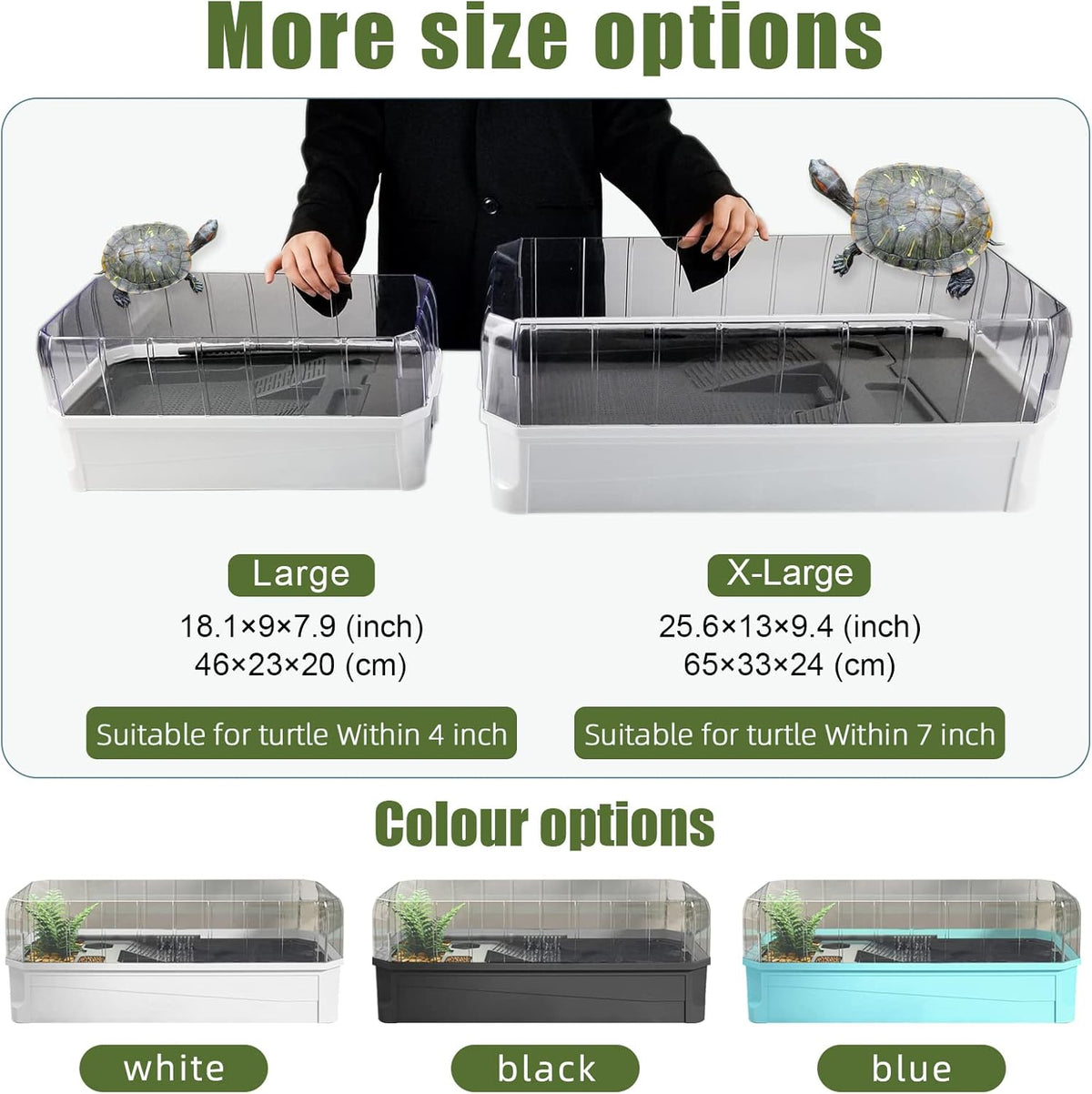 Turtle Aquarium Turtle Tank kit with Water Filter D825741