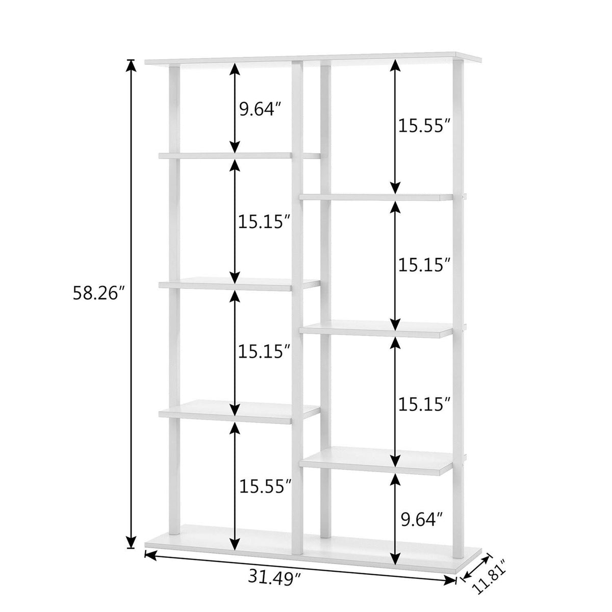 5-Tier Brown Bookcase G723711