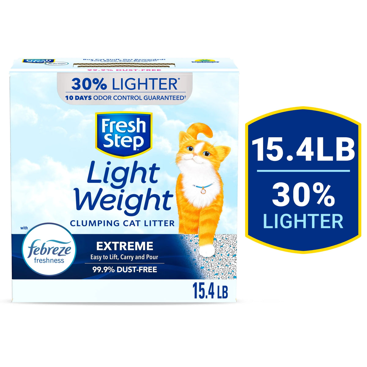 Lightweight Scented Clumping Cat Litter, 15.4 lbs X627413