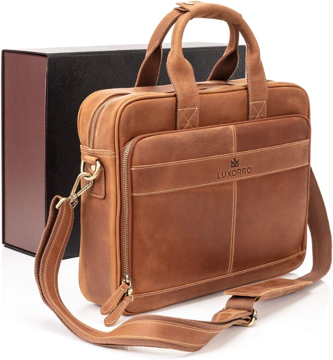 Full Grain Leather Laptop Bag K624