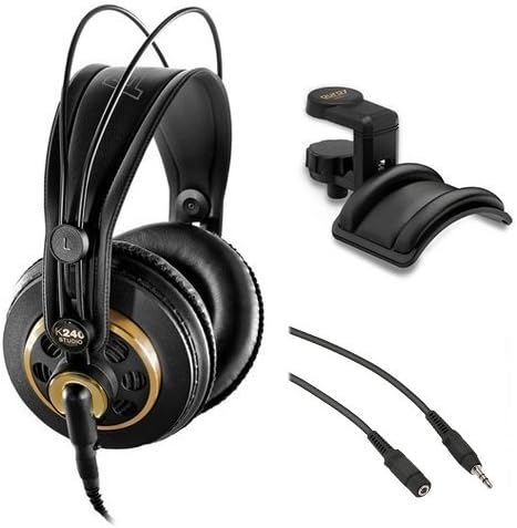 Semi-Open Stereo Headphones with Headphone Holder and Extension Cable L66343