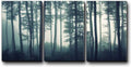 Teal Tree Canvas Art 3 Panels 16x24 Inches G841