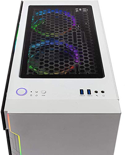 White Gaming Computer PC Desktop with Ryzen 5 3600, GTX 1650 Super 4G, 500GB SSD, 16GB DDR4 S797682