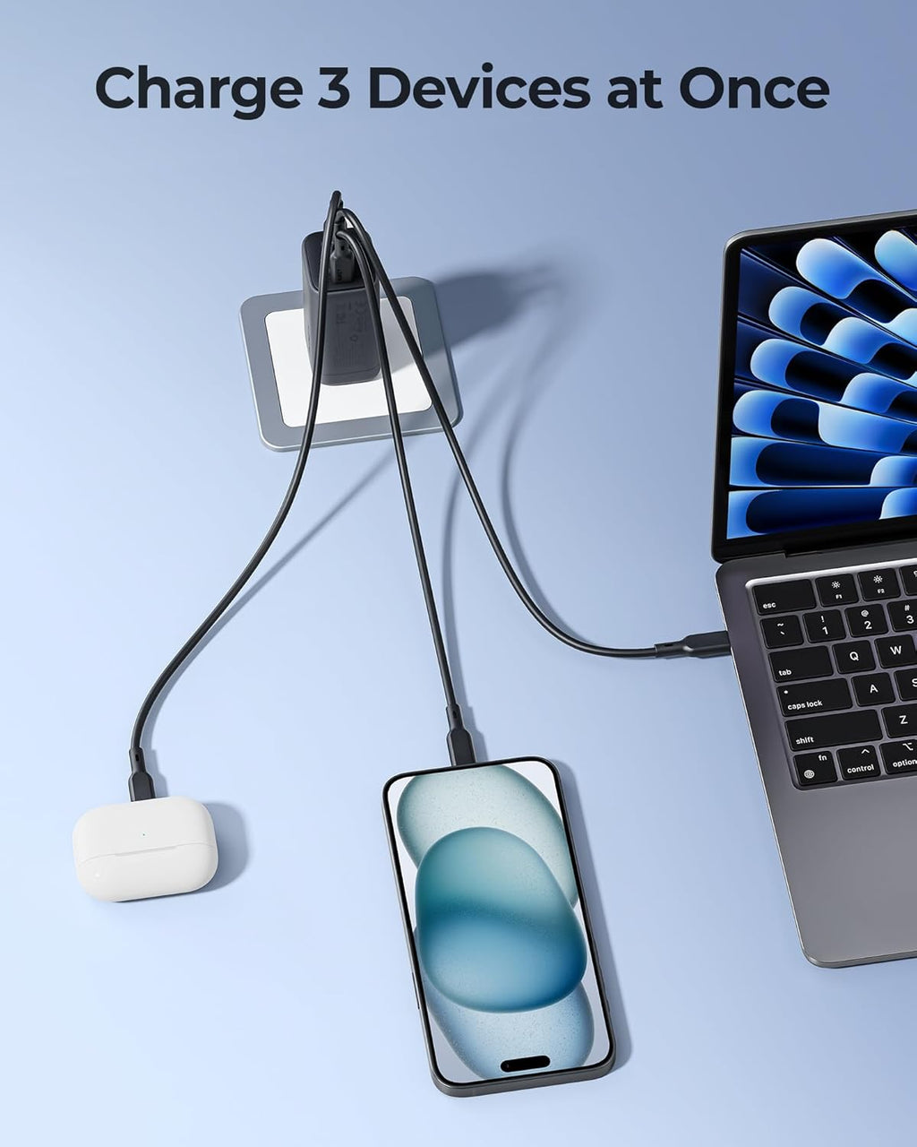 67W USB C GaN Charger Block V422176