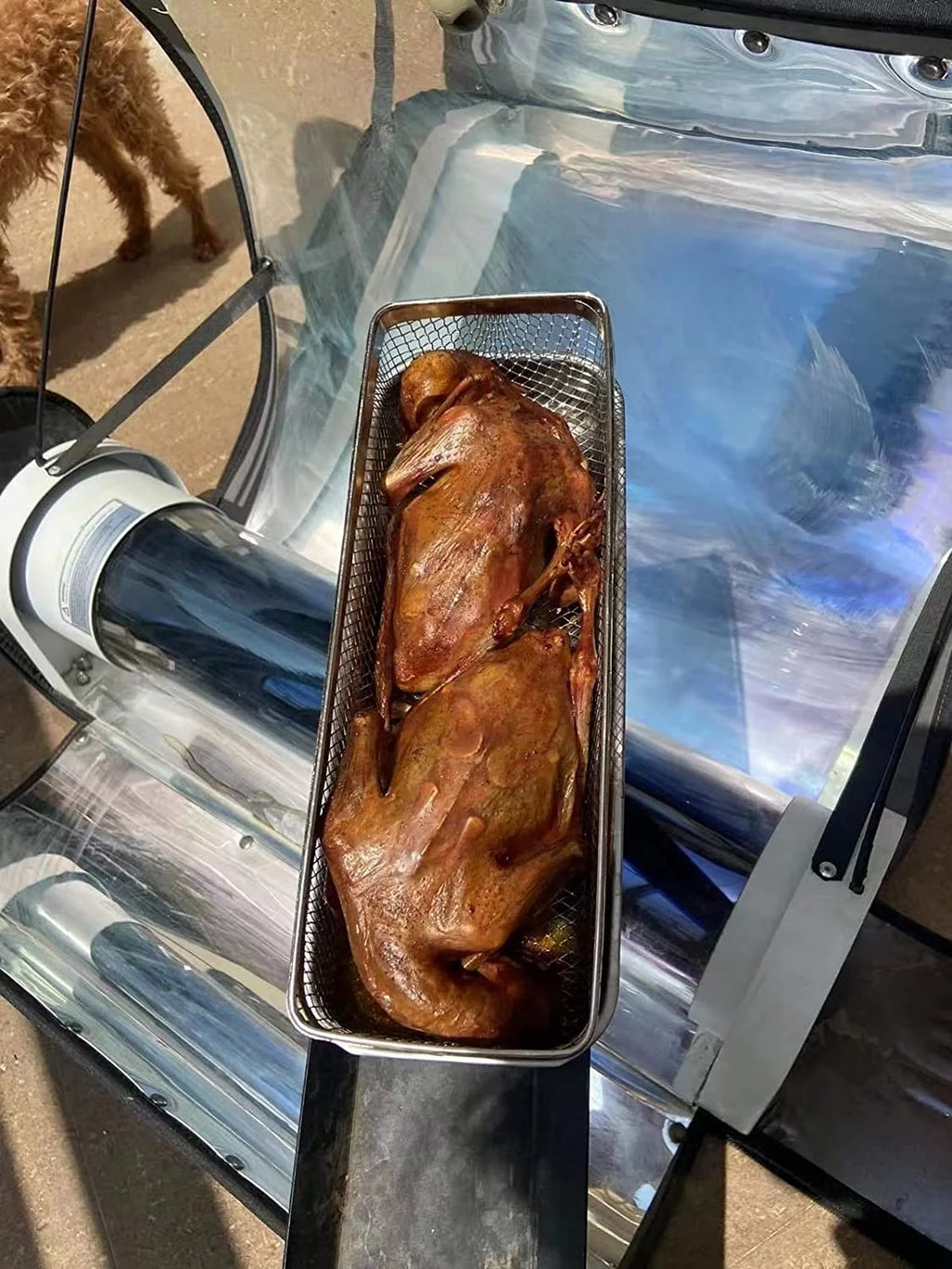4.5L Large Capacity Solar Cooker Outdoor Oven with Thermometer Z1544