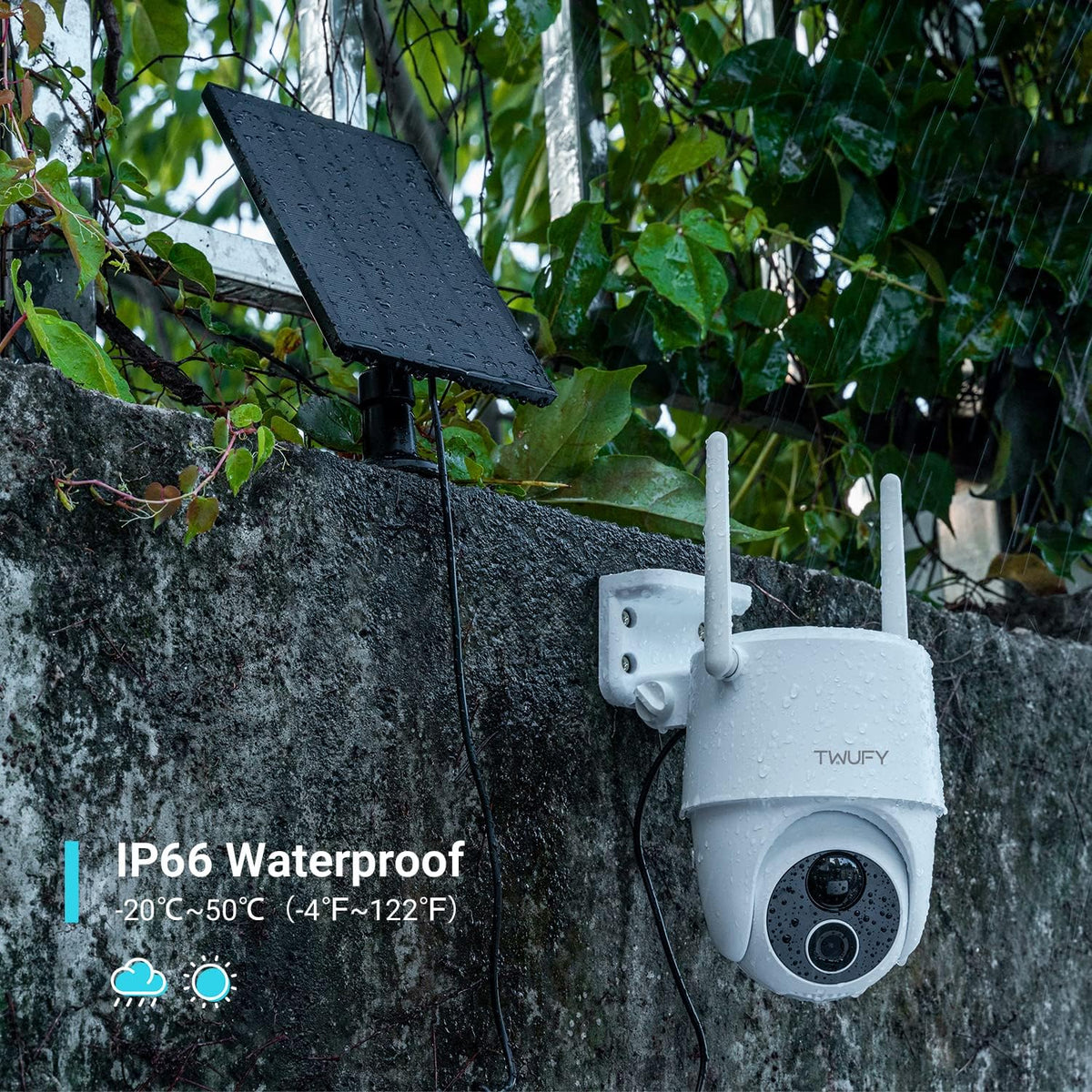 Wireless Outdoor Security Camera with 360° PTZ A267