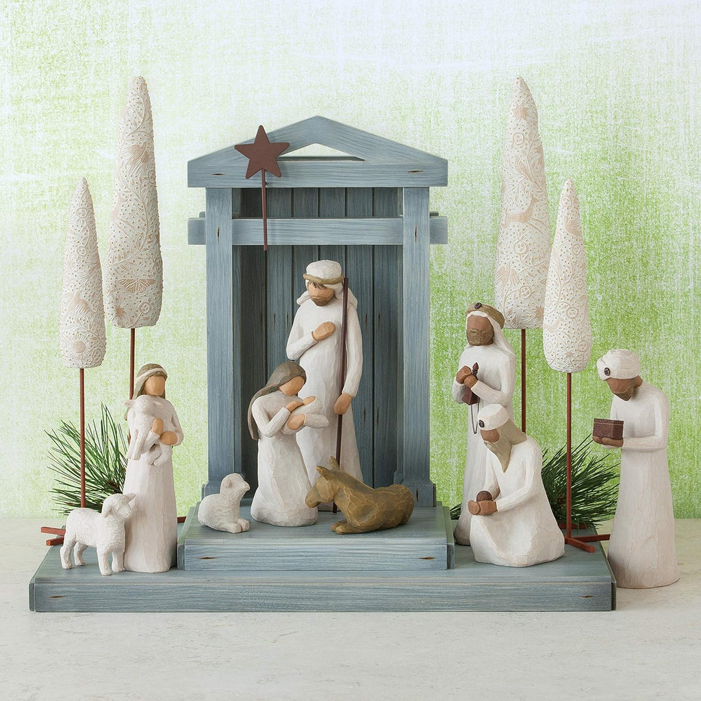 Hand-painted nativity backdrop C9238