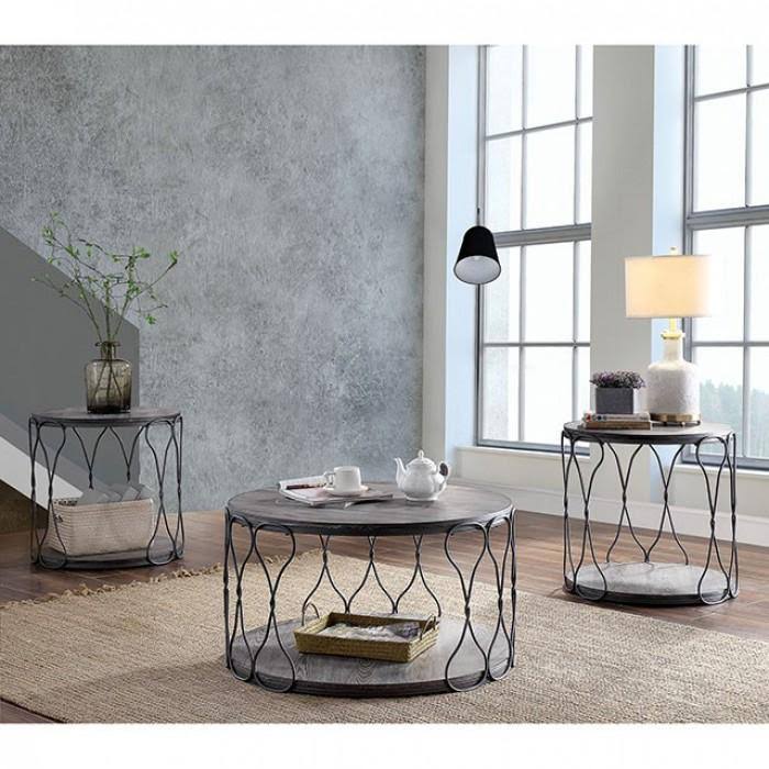 Gray End Table S7562