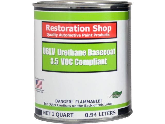 Bright White 1 Quart Low VOC Urethane Basecoat Auto Paint Z78442