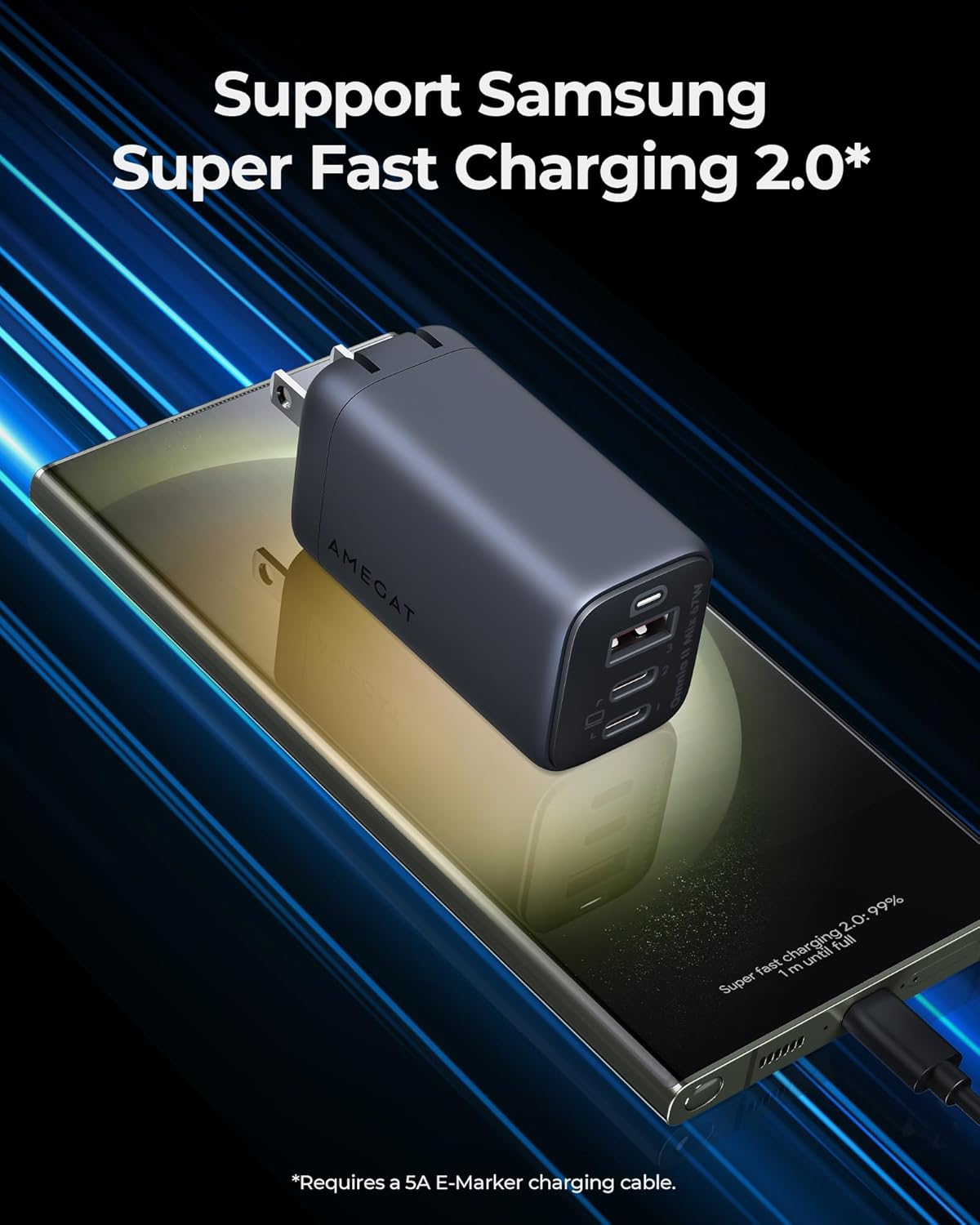 67W USB C GaN Charger Block V422176
