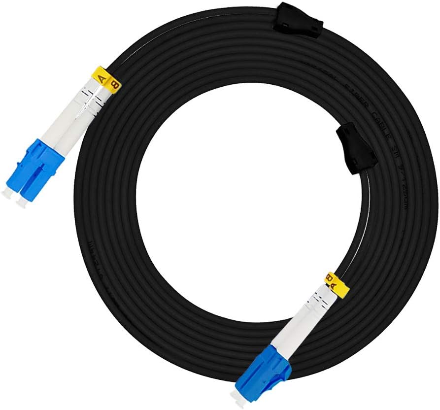 LC to LC Outdoor Armored Duplex 9/125 SM Fiber Optic Cable 300M A48258