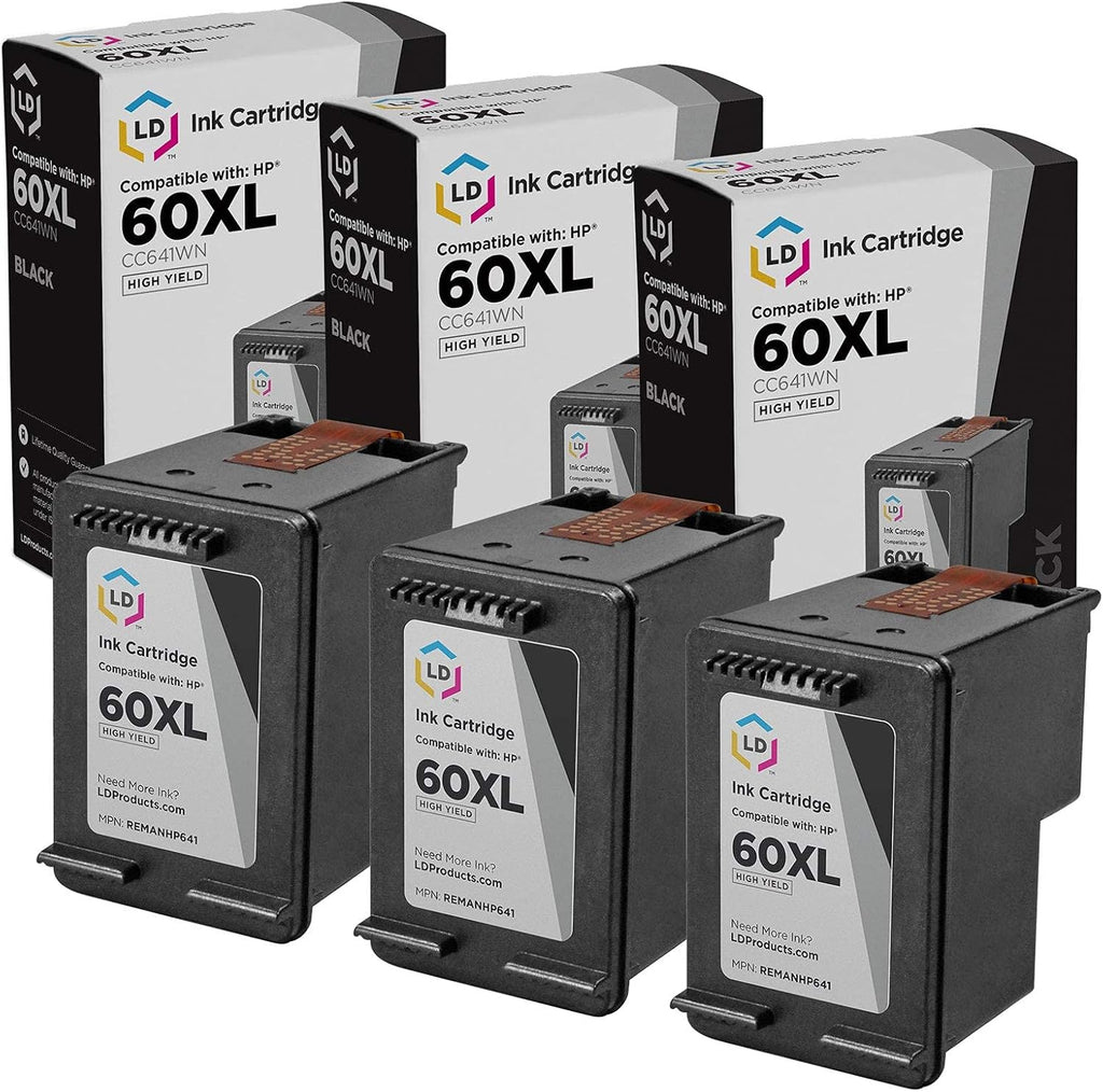 Remanufactured Ink Cartridge Replacements Black 3-Pack B831