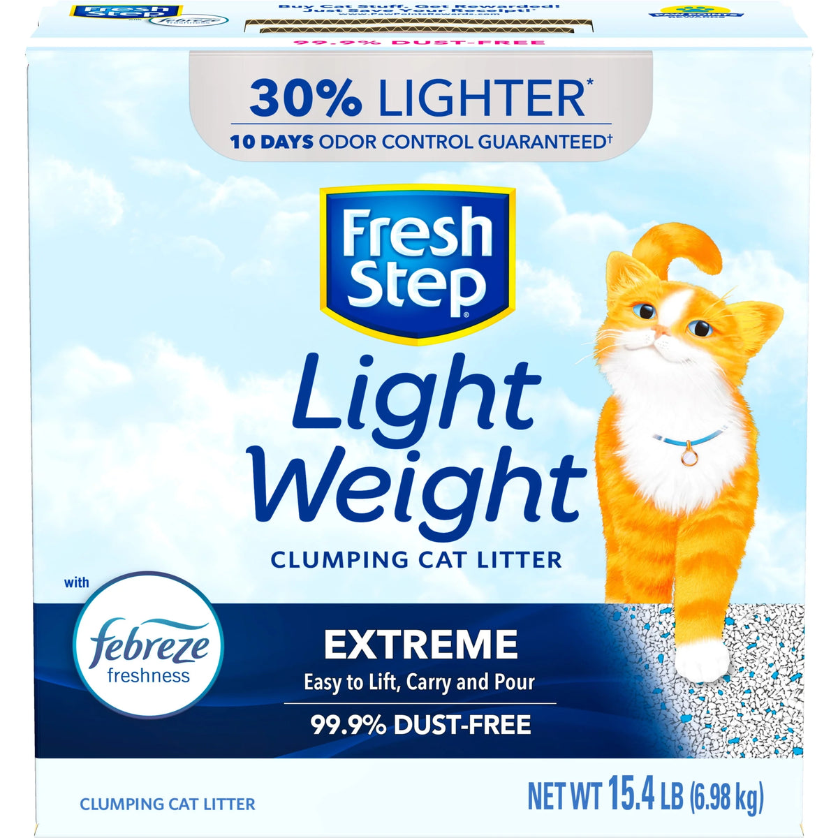 Lightweight Scented Clumping Cat Litter, 15.4 lbs X627413