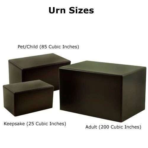 Cherry Finish MDF Wood Cremation Urn L521515
