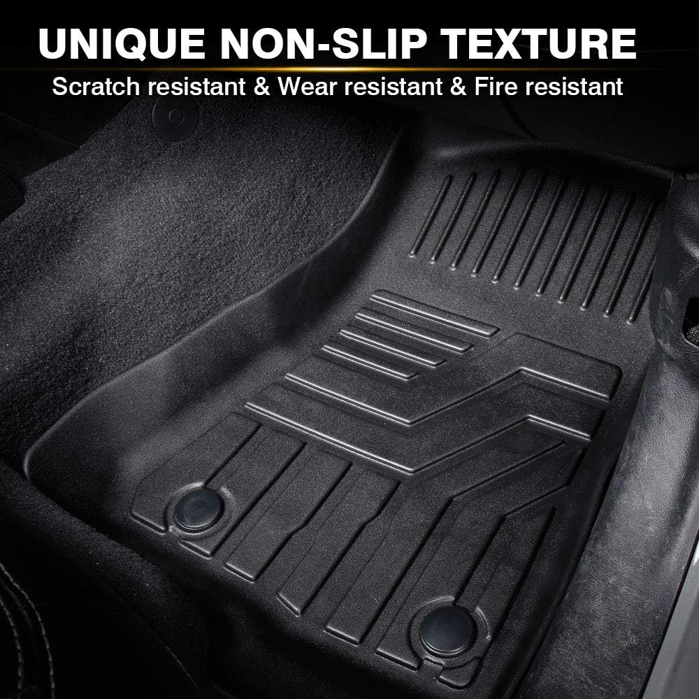 Black TPE Front & Rear Floor Mats B144