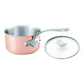 7 inch Tri-Ply Copper Saucepan with Lid N37316