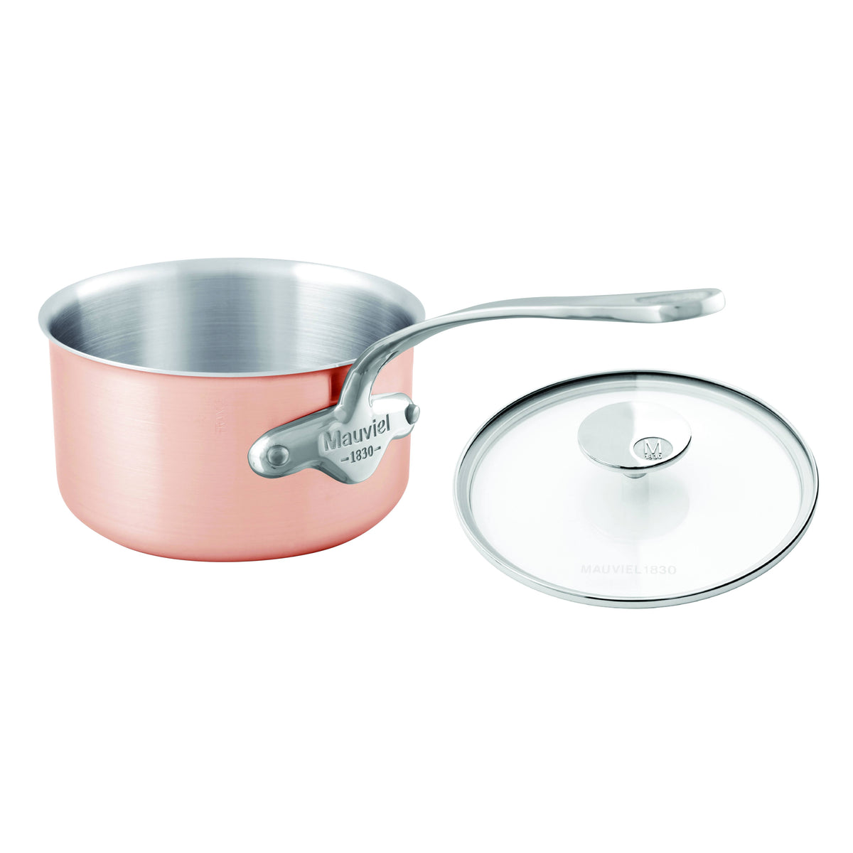 7 inch Tri-Ply Copper Saucepan with Lid N37316