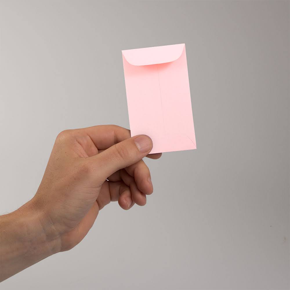 Baby Pink Coin Envelopes, 1000/Carton F582