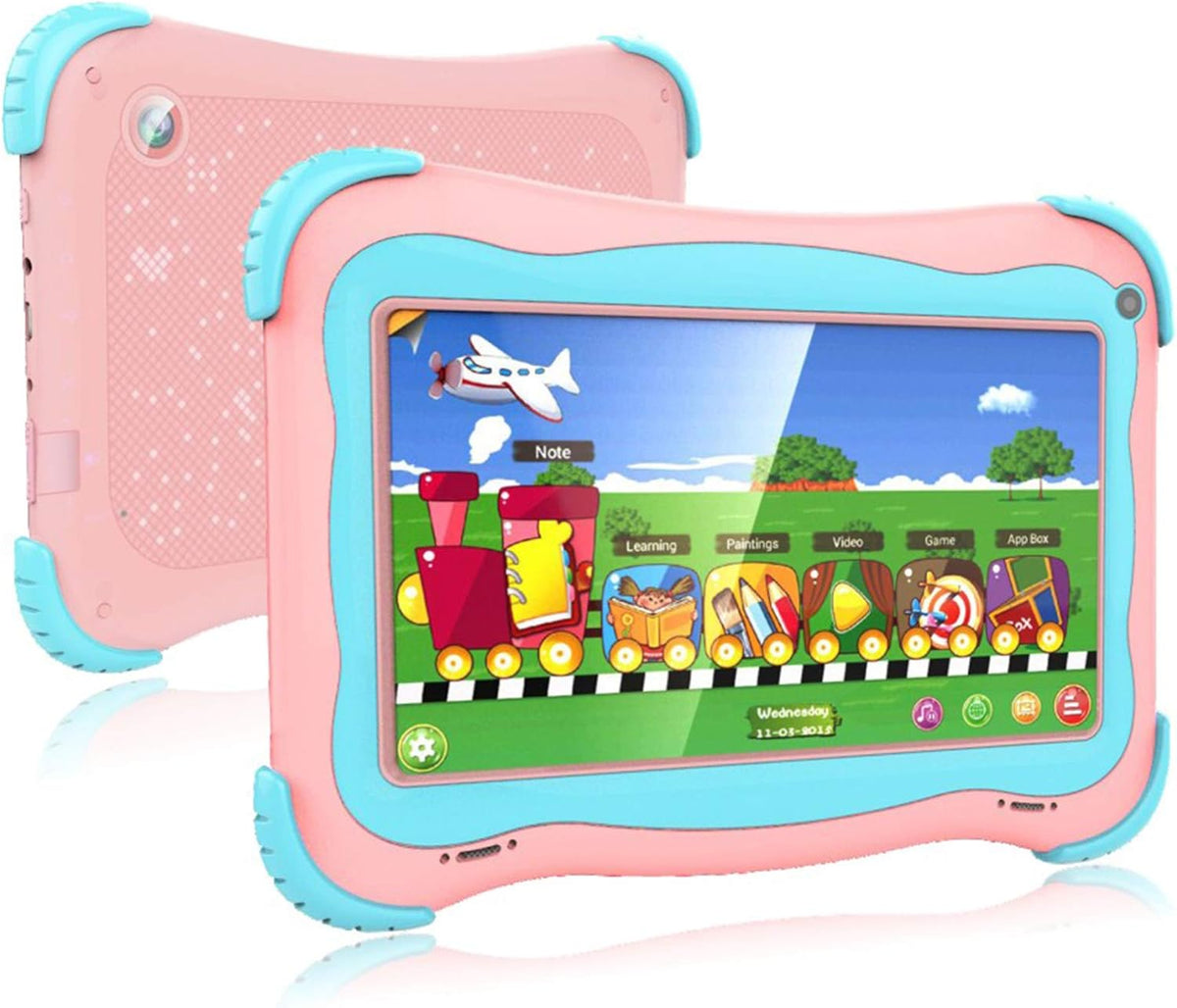 Pink Kids Tablet 7 Android Tablet 1GB + 32GB Pack of 2 H409317