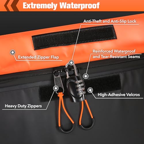 Waterproof 20 Cubic Feet Hitch Cargo Carrier Bag with 8 Straps Y634