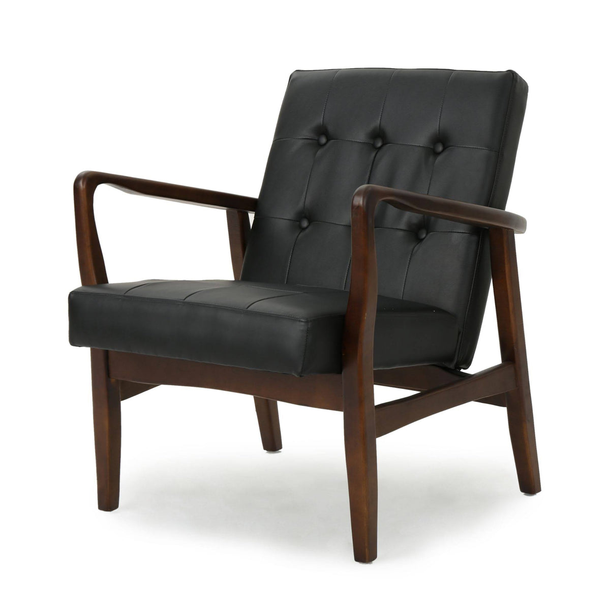 Modern Black Club Chair W521