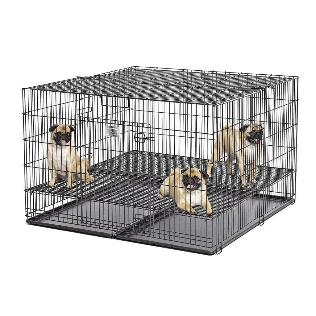 Puppy Playpen with Plastic and Floor Grid G4945