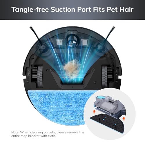 Robot Vacuum Cleaner, Tangle-Free Suction, 120 Mins Runtime, Self-Charging P445056