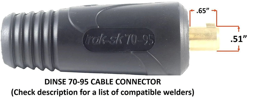 2/0 AWG Welding Leads Assembly Set with Dinse Connector L54212