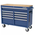 46 in. Gloss Blue Mobile Workbench Cabinet D2572