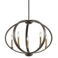 Old Bronze 5-Light Candle-Style Chandelier Z142402