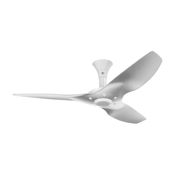 52 Ceiling Fan with Brushed Aluminum Blades and White Finish I103191