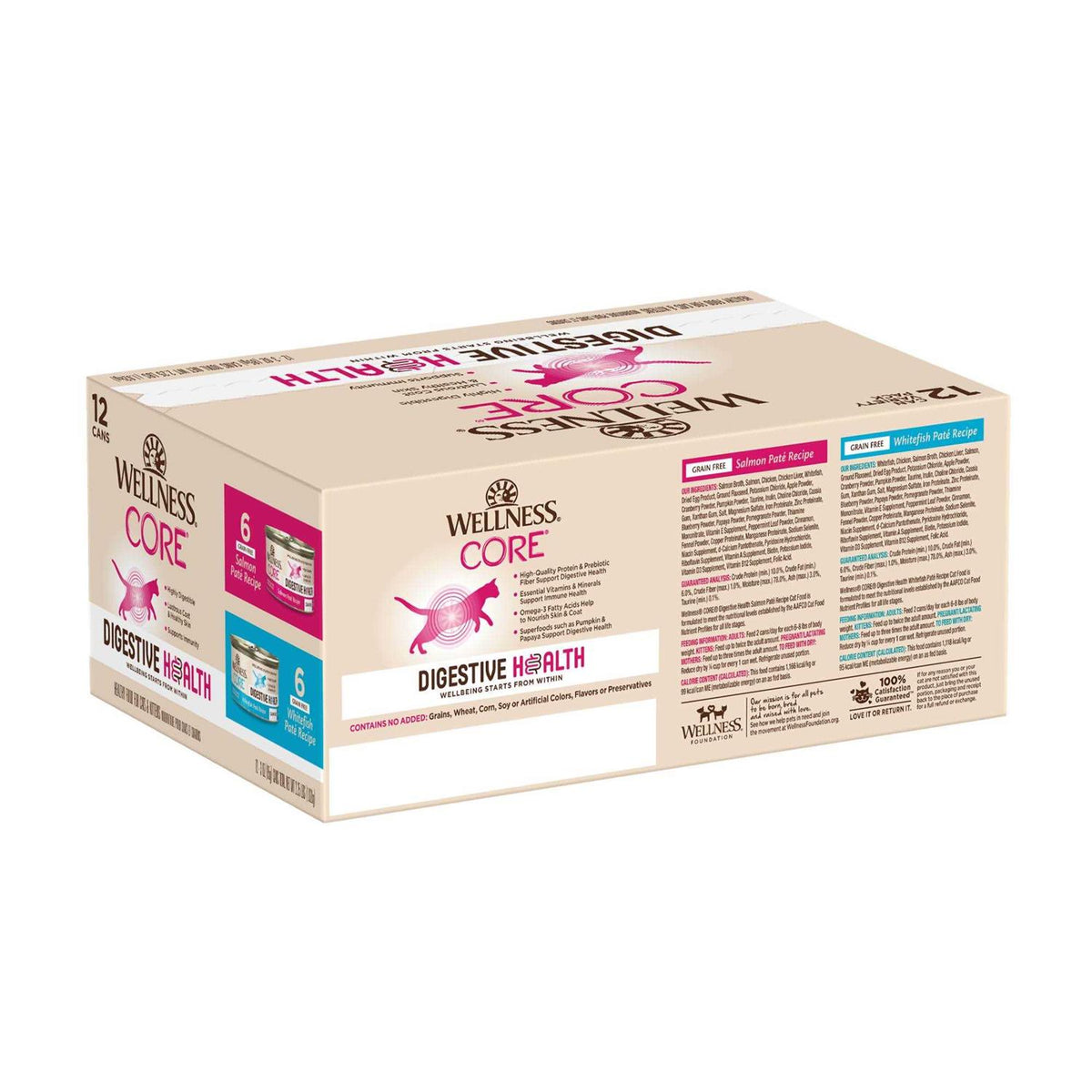 Salmon & Whitefish Pate Variety Pack Wet Cat Food C986443