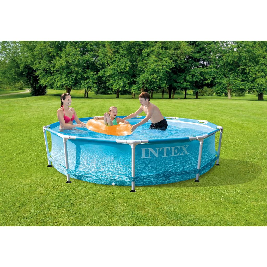 10' x 30 Metal Frame Swimming Pool with Filter Pump K740862