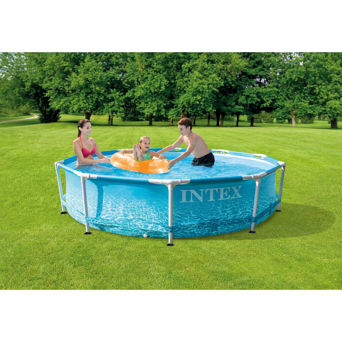 10' x 30 Metal Frame Swimming Pool with Filter Pump K740862