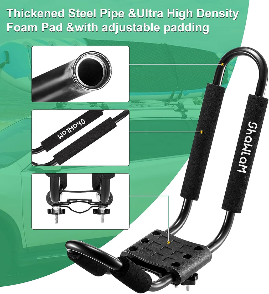 2 Pairs Universal HD Kayak Roof Rack for 2 Kayaks P337689