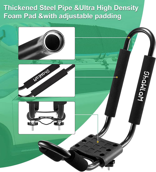 2 Pairs Universal HD Kayak Roof Rack for 2 Kayaks P337689