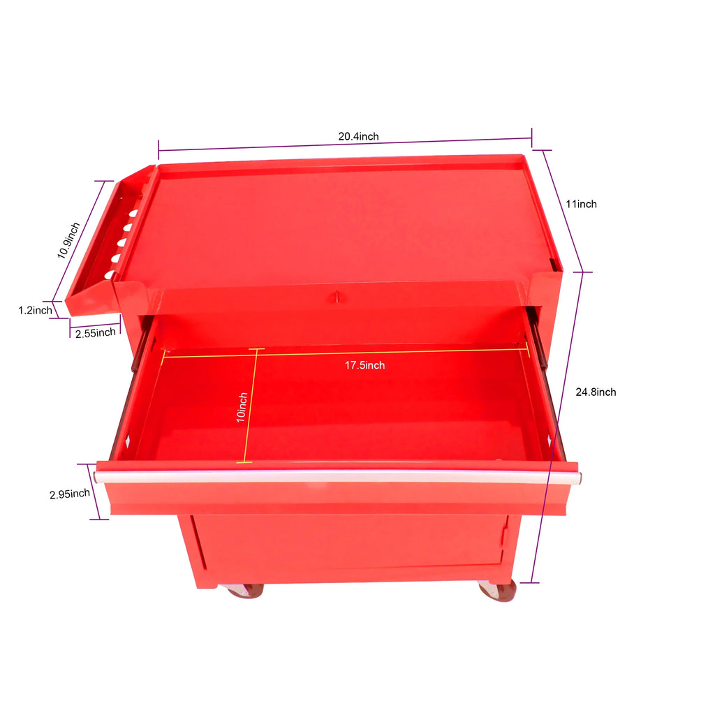 Black 5 Drawer Rolling Tool Chest with Locking System Q1619